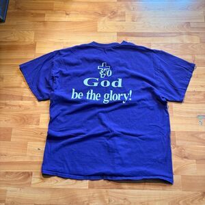 Gildan Men's Purple and Blue T-shirt